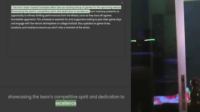 Video thumbnail for 1. The Penn State Football Schedule offers fans an exciting lineup of games for the upcoming season, showcasing the team's competitive spirit and dedication to excellence. Each matchup presents an opportunity to witness thrilling performa