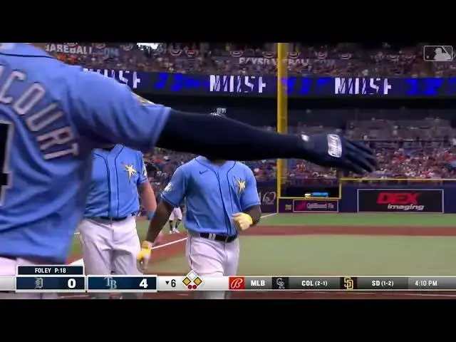 'Video thumbnail for Jose Siri SMACKS a Two-Run Single! | Tampa Bay Rays | 4/2/2023'