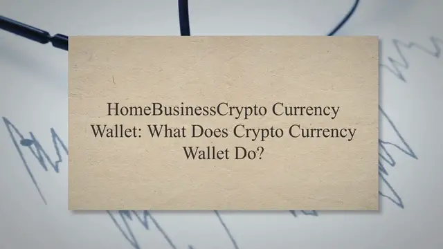 Video thumbnail for Crypto Currency Wallet: What Does Crypto Currency Wallet Do? - razmonweb