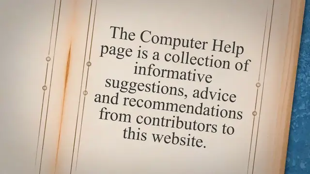 'Video thumbnail for Computer-Help Provided By Site Visitors'