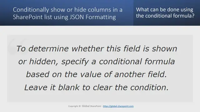 Video thumbnail for Conditionally show or hide columns in a SharePoint Online