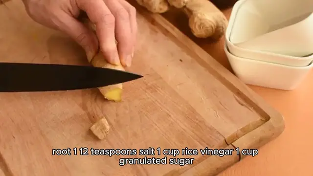 Video thumbnail for Pickled Ginger Recipe