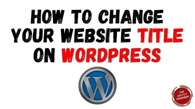 'Video thumbnail for How to Change Your Website Title on WordPress in 2023'