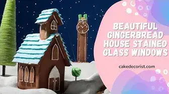Video thumbnail for Beautiful Gingerbread House Stained Glass Windows