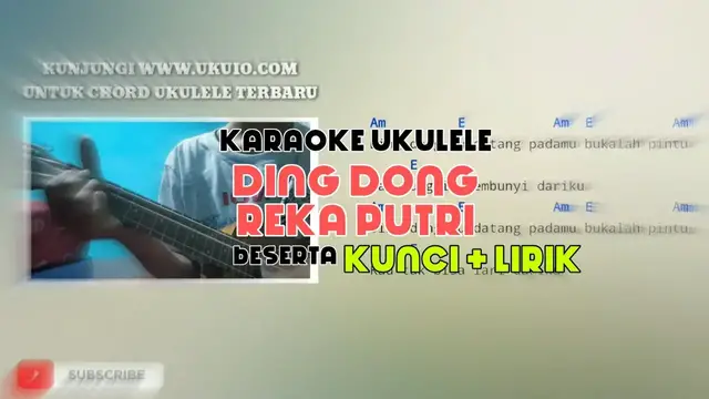 'Video thumbnail for Ding Dong - Reka Putri Karaoke Ukulele Untuk Cover'