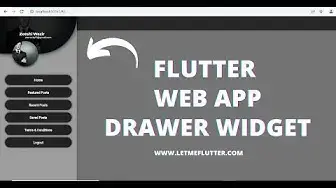 Video thumbnail for Flutter Web Development Drawer Navigation - Flutter Web Navigation