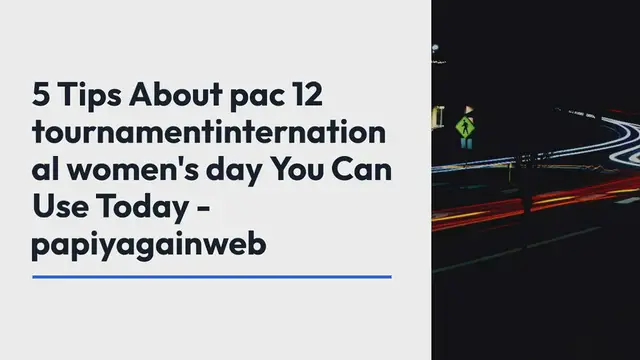 Video thumbnail for 5 Tips About pac 12 tournamentinternatio (2)