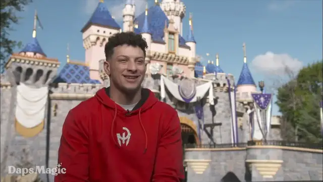 Video thumbnail for Super Bowl LVII MVP Patrick Mahomes of Kansas City Chiefs Shares About Disneyland Day