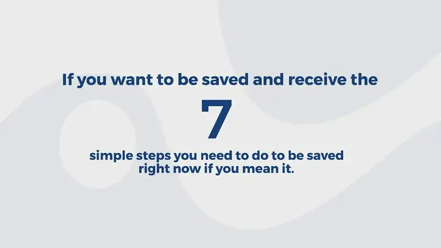 'Video thumbnail for how to be saved from sin'