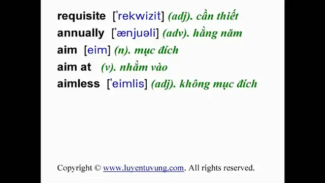 Video thumbnail for Learn English Vocabulary - Grade 11 - Unit 04 - Lesson 02