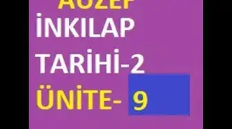 Video thumbnail for Atatürk İlkeleri Ve İnkılap Tarihi-2