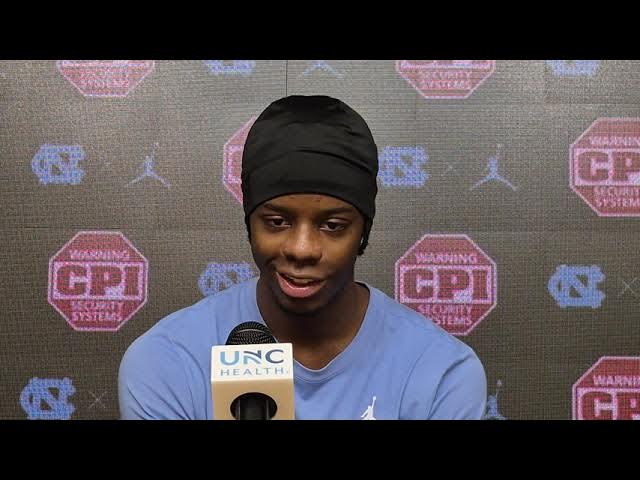 Video thumbnail for Caleb Wilson press conference ahead of his first game against Duke #UNC
