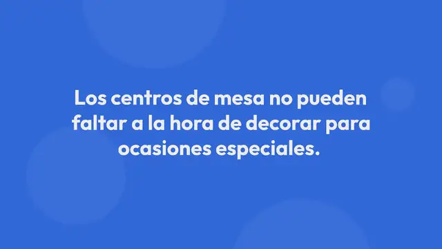 Video thumbnail for Ideas para hacer centros de mesa económicos