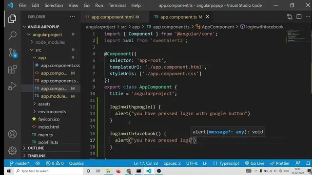 Video thumbnail for Angular 13 Project to Display Google & Facebook Social Login Buttons in Browser Using TypeScript