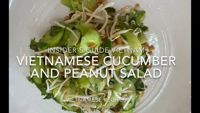 Video thumbnail for Vietnamese Cucumber and Peanut Salad Recipe