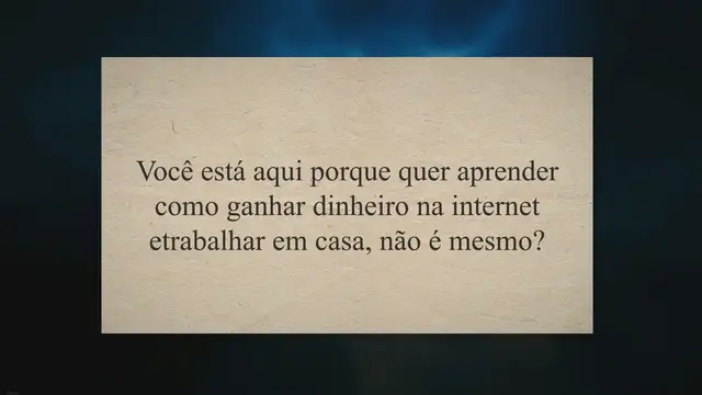 Video thumbnail for Como Ganhar Dinheiro na Internet e Trabalhar em Casa