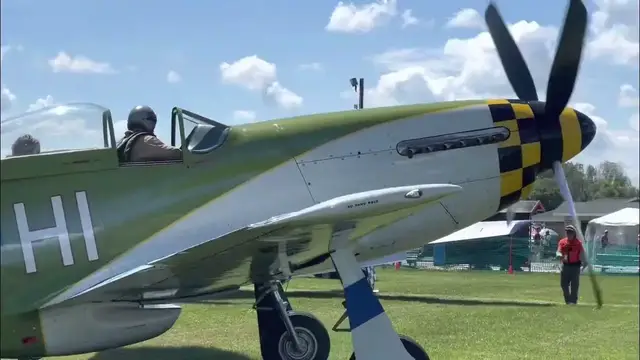 Video thumbnail for AirVenture 2022, Warbird Arrivals, Sunday 07/24