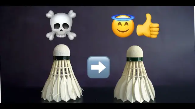 Video thumbnail for How to steam & REVIVE dry old badminton shuttlecock