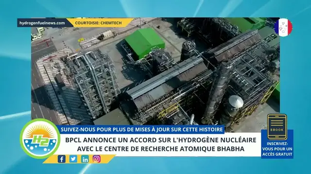 Video thumbnail for [French] BPCL announces nuclear hydrogen deal with Bhabha Atomic Research Centre