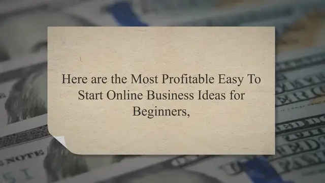 Video thumbnail for 22 Easy-To-Start Online Business Ideas for Beginners