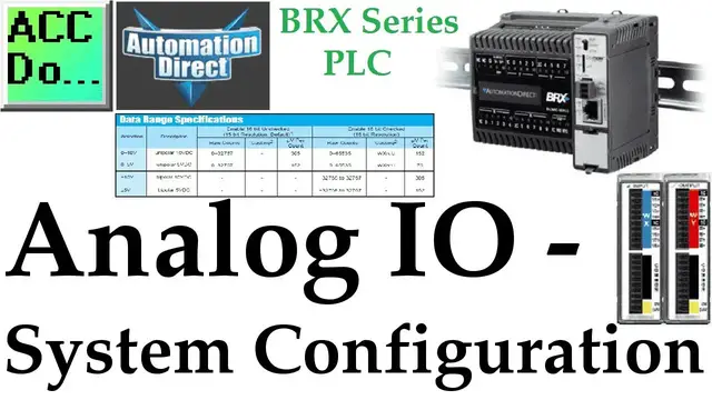 Video thumbnail for BRX Do-More PLC Analog IO – System Configuration