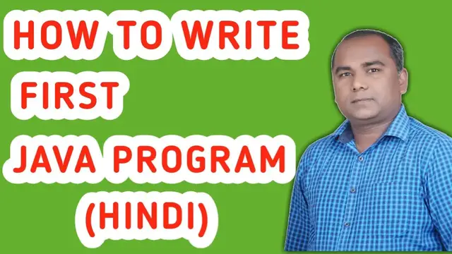 Video thumbnail for How to Write a FIRST JAVA Program | Java Programming in Hindi