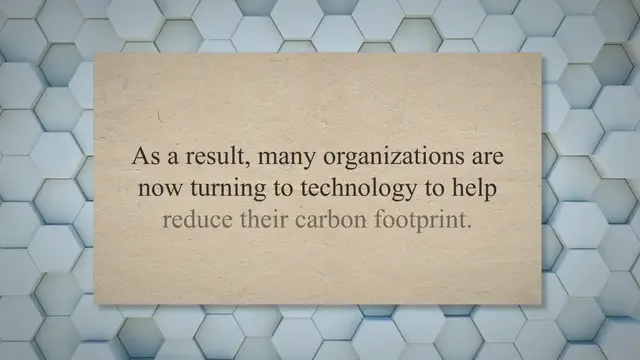 Video thumbnail for Using Digital Solutions To Reduce Carbon Emissions