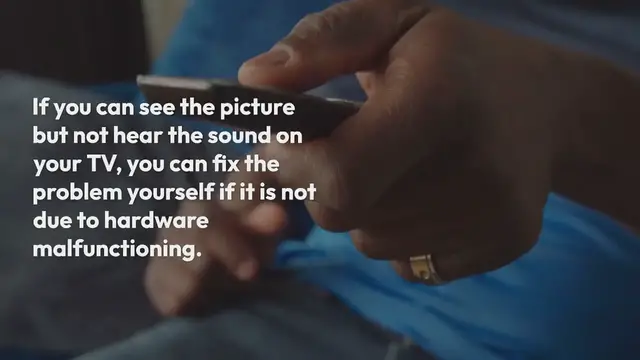 Video thumbnail for How to Fix a TV With No Sound But Picture | Not Muted