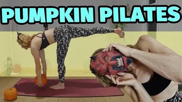 Video thumbnail for Halloween Pumpkin (weights) Pilates to tone glutes and legs