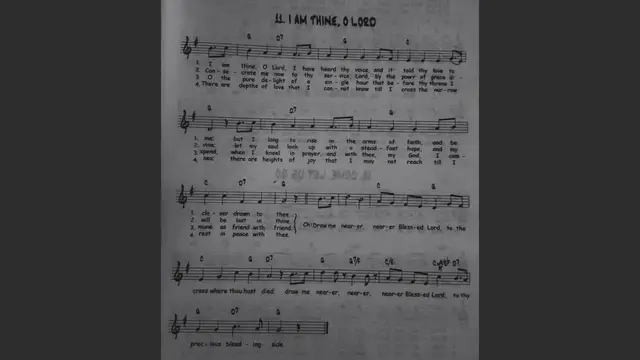 Video thumbnail for I am Thine, O Lord - Catholic Mass Song Sheet Music