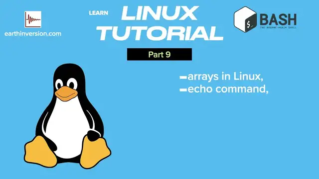 'Video thumbnail for Linux Tutorial   Part 9: arrays in bash'