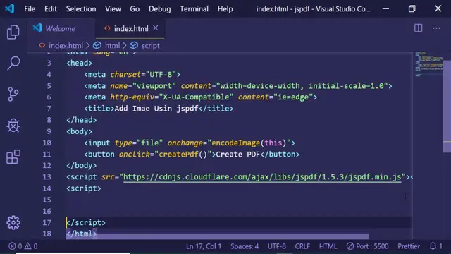Video thumbnail for jspdf image to pdf example