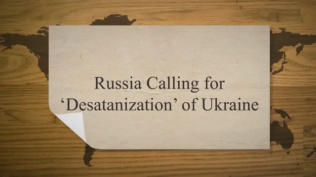 Video thumbnail for Russia Calling for ‘Desatanization’ of Ukraine