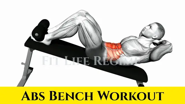 Video thumbnail for Abs Bench Workout To Train Abs At Every Angle
