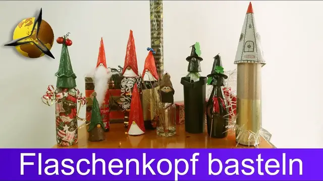 Video thumbnail for Flaschenkopf selber basteln - Geschenkidee