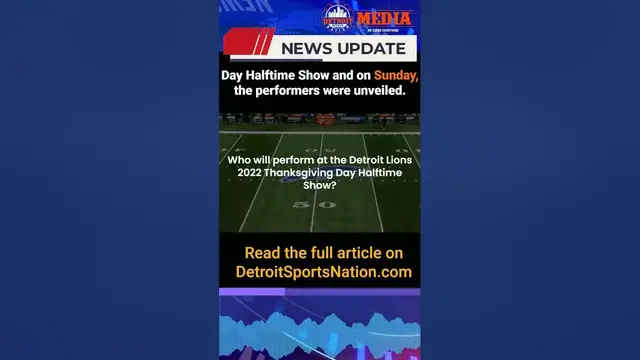 'Video thumbnail for Detroit Lions 2022 Thanksgiving Day Halftime Show performers unveiled'