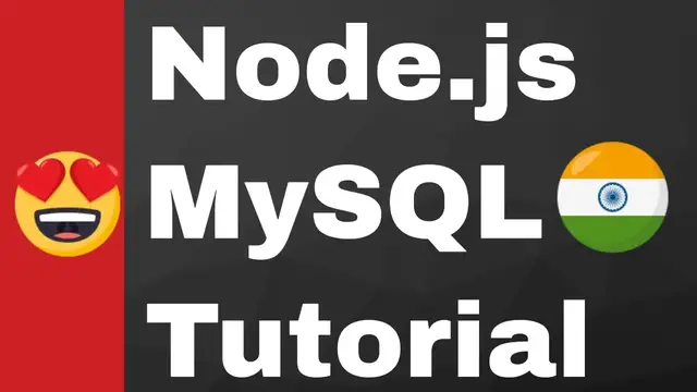 Video thumbnail for Node.js MySQL Tutorial For Beginners (Part-1) Creating Connection
