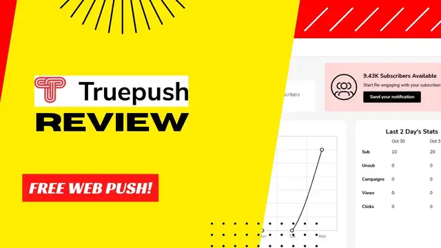 Video thumbnail for Truepush Review: Free Web Push Notification Service