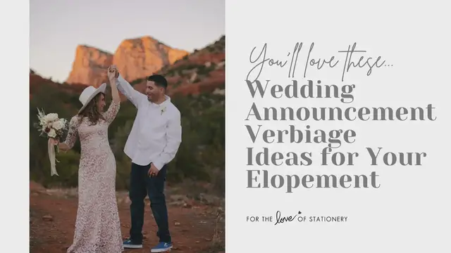 Video thumbnail for Wedding Announcement Verbiage Ideas for Your Elopement