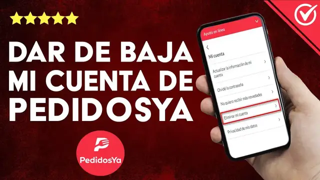 Video thumbnail for ¿Cómo dar de baja mi cuenta de PEDIDOSYA? - Proceso de eliminación completo