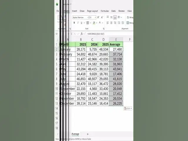 Video thumbnail for Noobs Waste Time — Pros Use Formula Magic #excel #excelforbeginners #exceltips #excelshortcuts