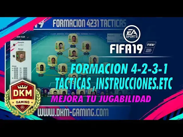 Video thumbnail for FIFA 19 ULTIMATE TEAM:FORMACION 4231 TACTICAS E INSTRUCCIONES