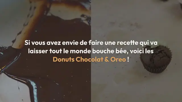 Video thumbnail for Donuts Chocolat & Oreo au four