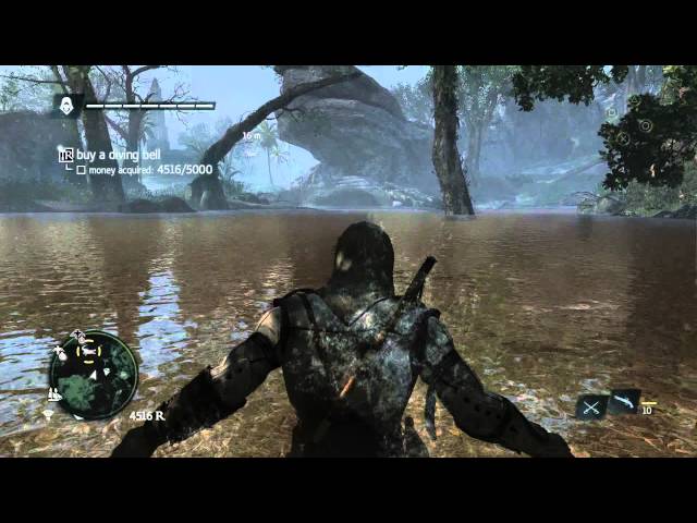 Video thumbnail for Assassin's Creed IV: Black Flag - Kill Two Crocadile ( Nassau Swamp) Pistol Holster IV Crafted