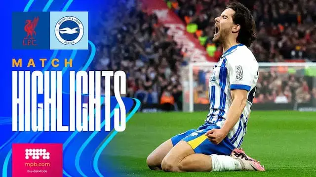 'Video thumbnail for HIGHLIGHTS | Liverpool v Brighton | Premier League'