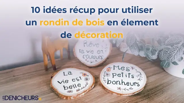 Video thumbnail for 💡10 idées récup pour utiliser un rondin de bois en élément de décoration ♻️