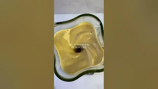 'Video thumbnail for Flan de dulce de leche receta Horno MX #shorts #receta #flan #postre'