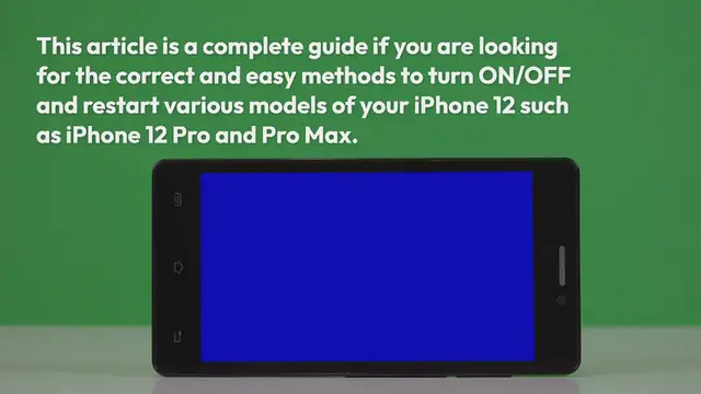 Video thumbnail for Turn ON/OFF or Restart iPhone 12, 12 Pro, and 12 Pro Max