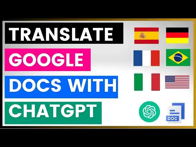 Video thumbnail for How To Translate Google Docs Documents With ChatGPT?