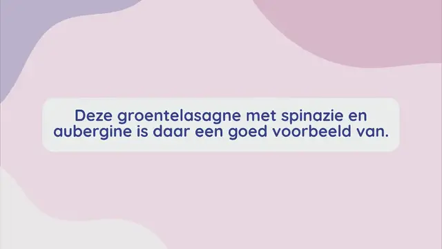 Video thumbnail for GROENTELASAGNE MET SPINAZIE EN AUBERGINE